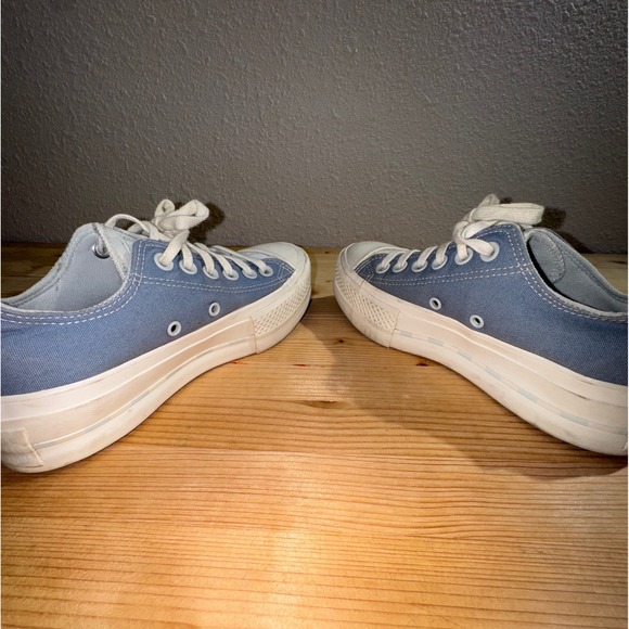 Converse Chuck Taylor All Star Platform Low‎ Tops Blue Women's Size 5 - Picture 5 of 8